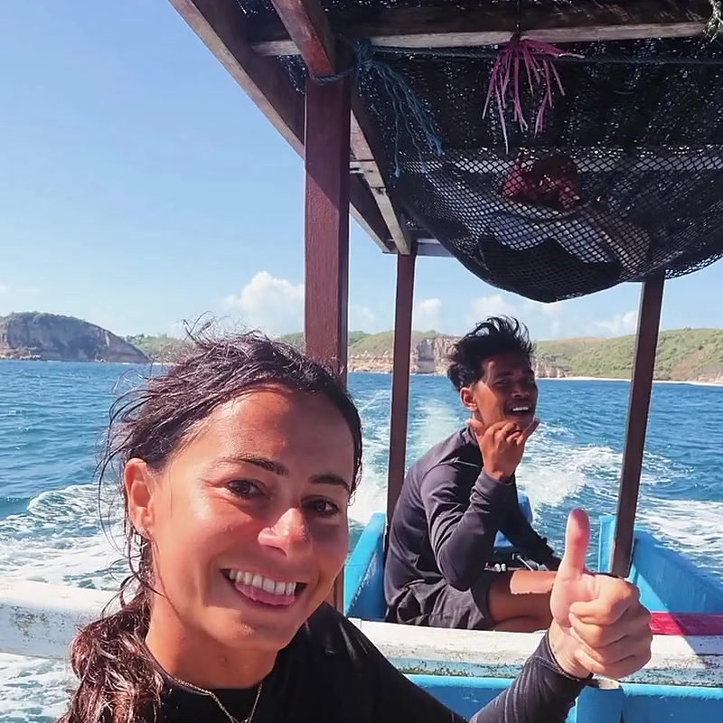 Straight out of the water and back on board